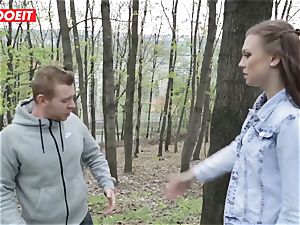 LETSDOEIT - hot nubile Gets disciplined For peeing Outside